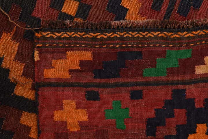 7' 8 x 12' 8 Hand Woven Kilim Fars Wool Rug