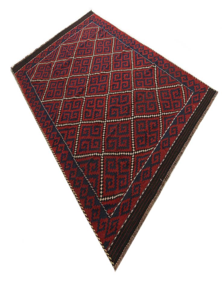 Detail image of 6' 9 x 10' 9  Hand Woven Kilim Fars Wool Rug