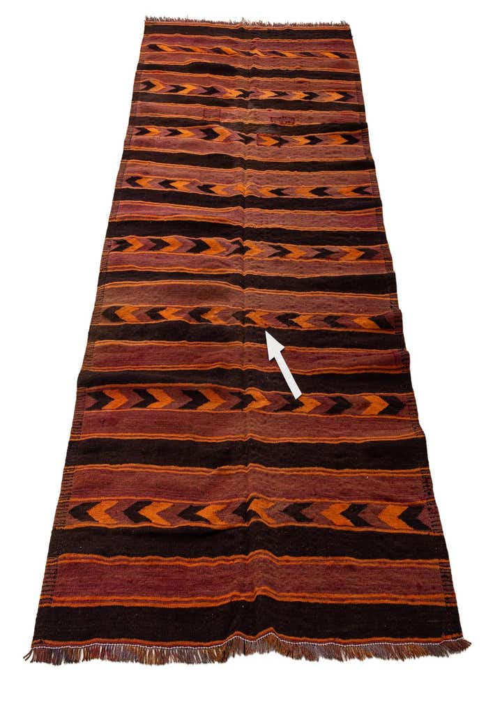 5' x 8' 3 Hand Woven Kilim Fars Wool Rug