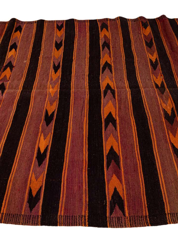 5' x 8' 3 Hand Woven Kilim Fars Wool Rug