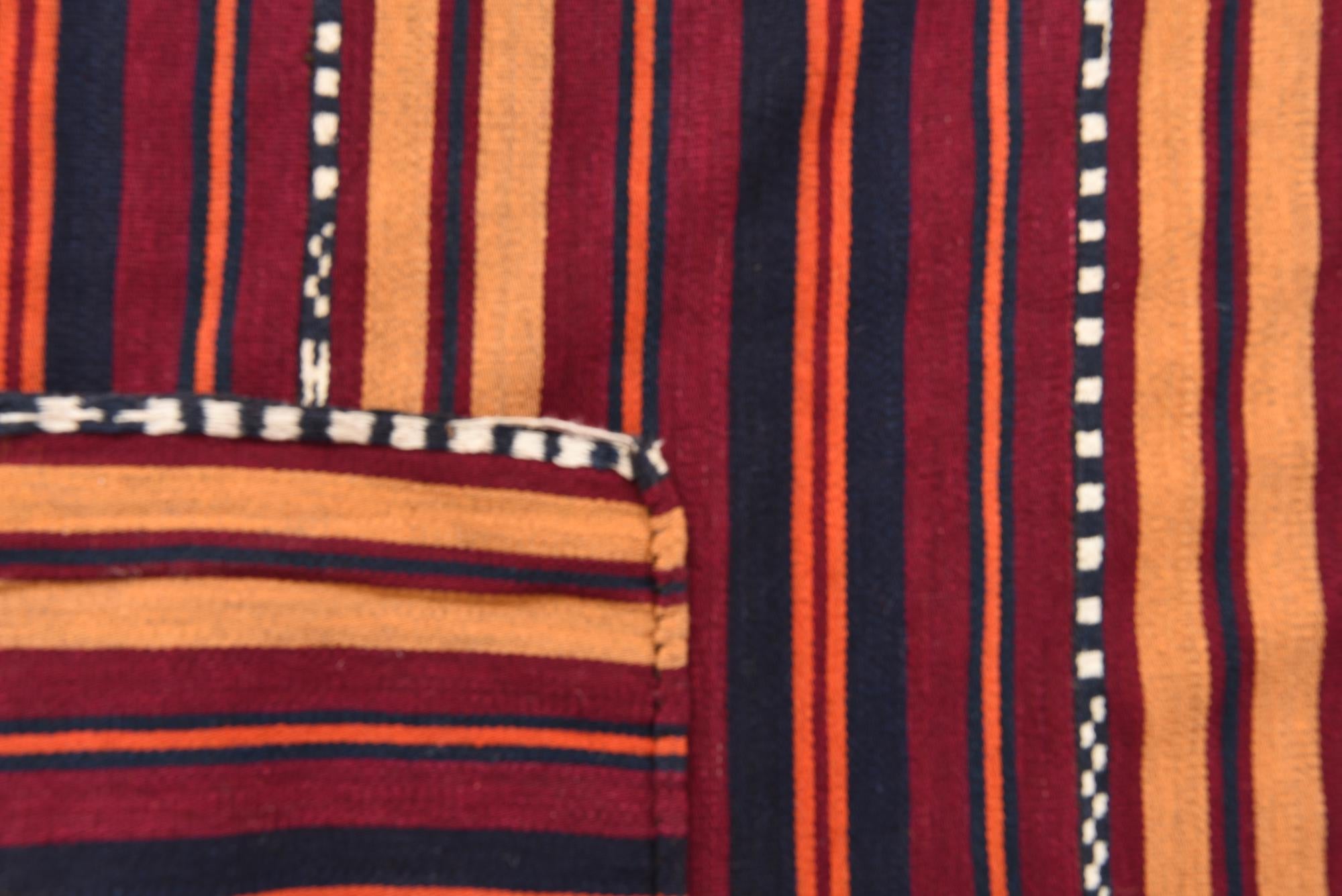 5' 9 x 11' 1 Hand Woven Kilim Fars Wool Rug