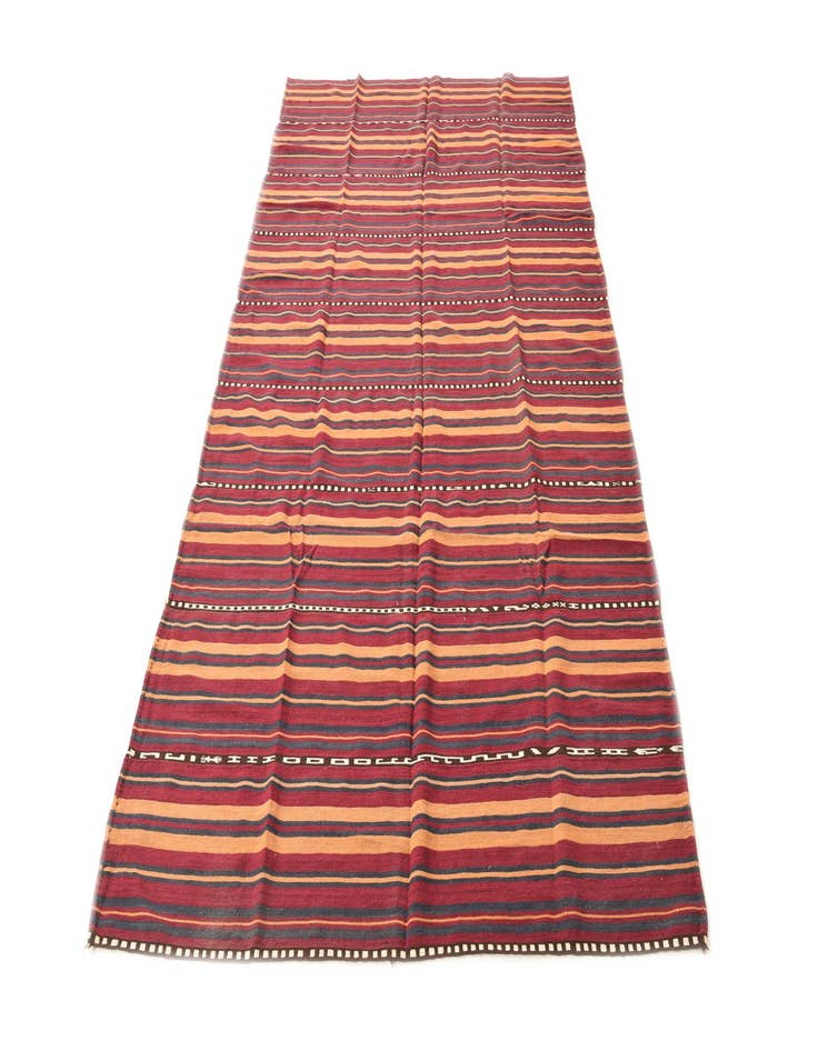 Detail image of 4' 10 x 9' 1  Hand Woven Kilim Fars Wool Rug