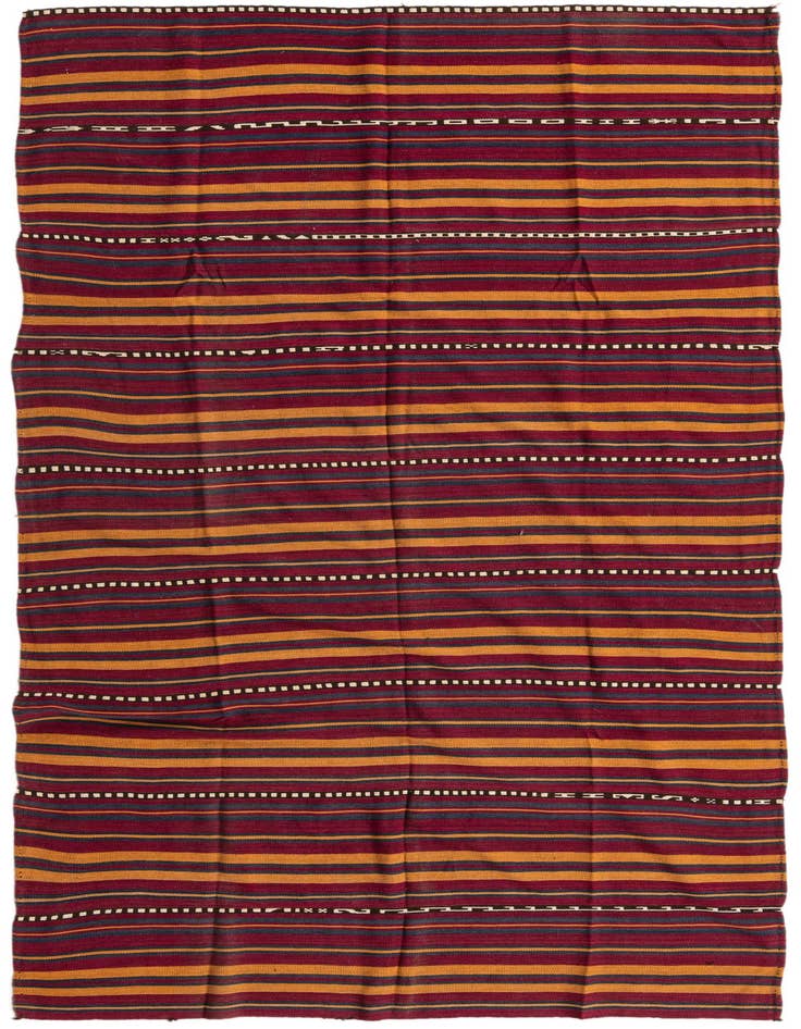 Detail image of 4' 10 x 9' 1 Hand Woven Kilim Fars Wool Rug