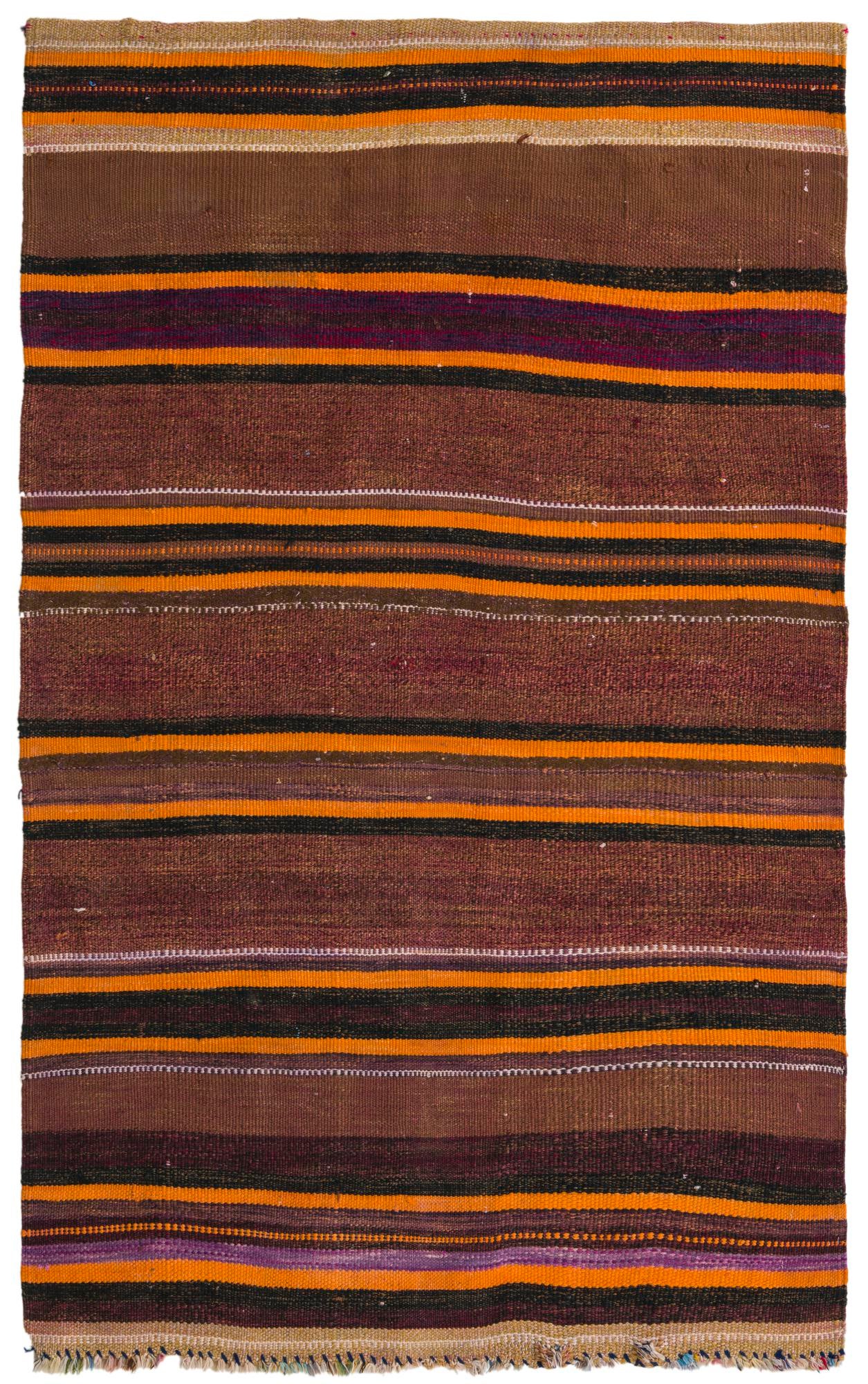 3' 5 x 5' 7 Hand Woven Kilim Fars Wool Rug