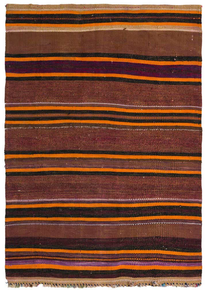 3' 5 x 5' 7 Hand Woven Kilim Fars Wool Rug