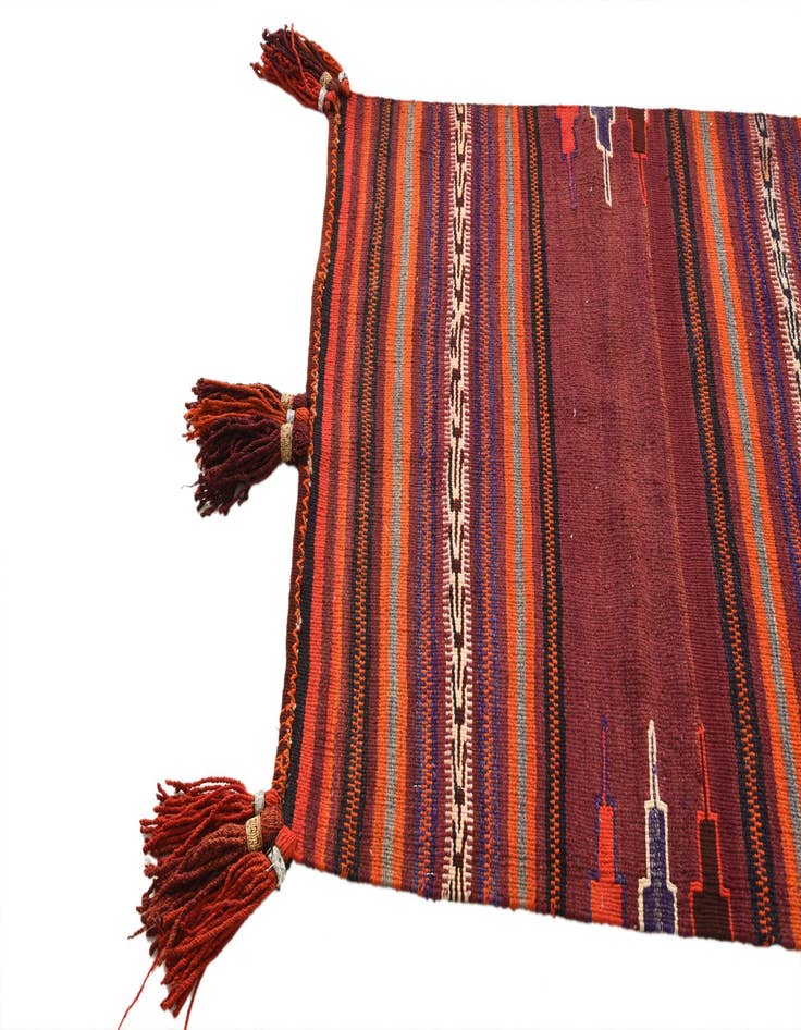 Detail image of 3' 4 x 3' 9  Hand Woven Kilim Fars Wool Rug