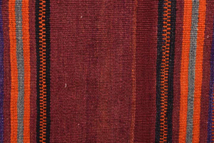 3' 4 x 3' 9 Hand Woven Kilim Fars Wool Rug