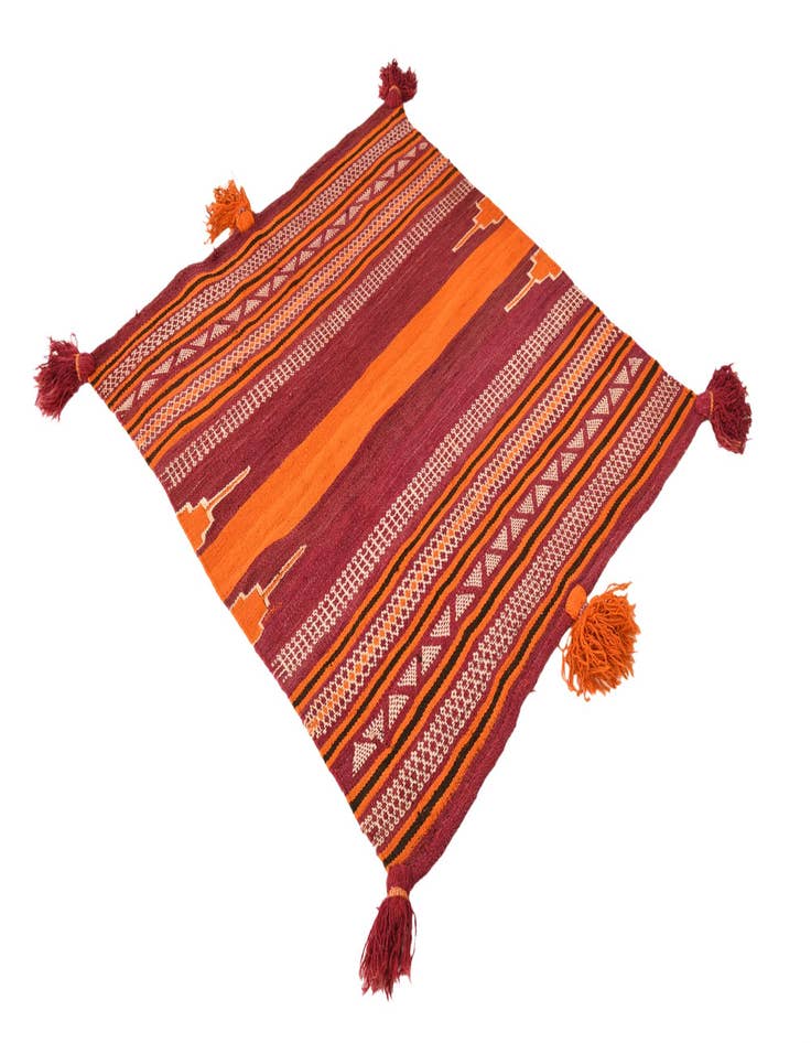 Detail image of 3' 4 x 3' 9  Hand Woven Kilim Fars Wool Rug