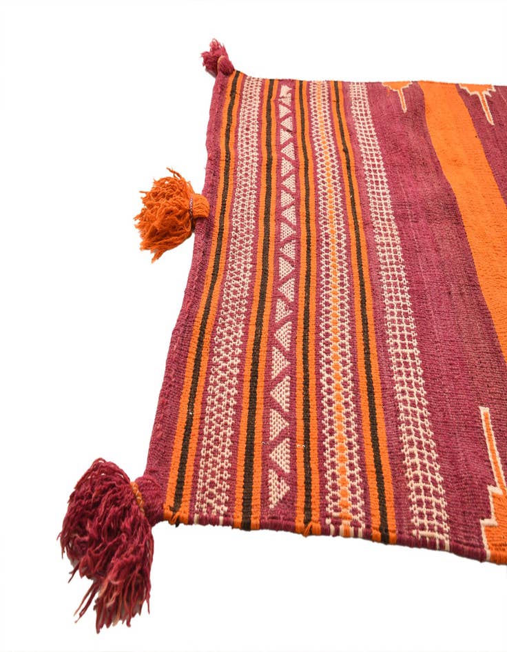 Detail image of 3' 4 x 3' 9  Hand Woven Kilim Fars Wool Rug