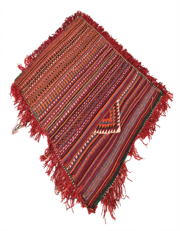 Detail image of 3' 2 x 4'  Hand Woven Kilim Fars Wool Rug