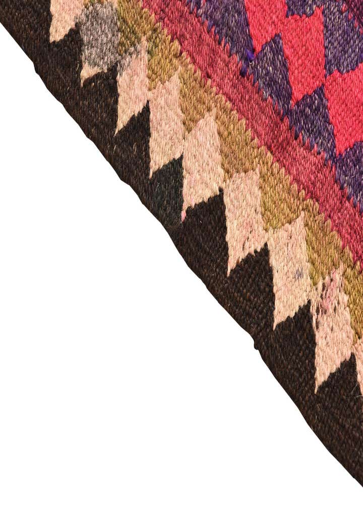 4' 7 x 7' 9 Hand Woven Kilim Fars Wool Rug