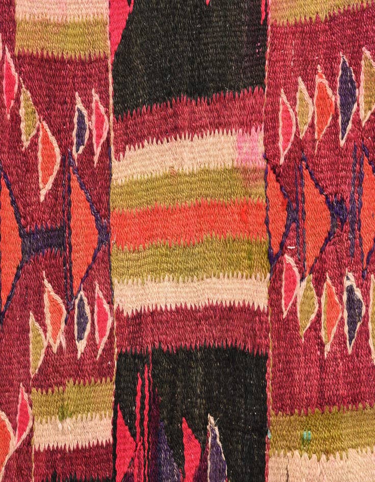 Detail image of 4' 7 x 7' 9 Hand Woven Kilim Fars Wool Rug