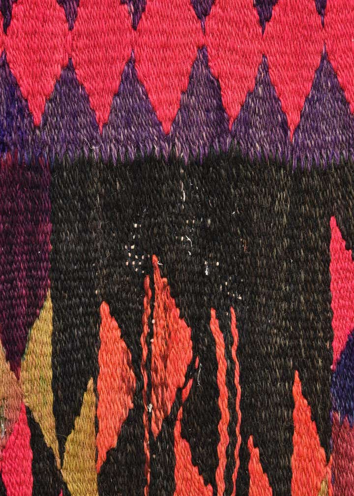 4' 7 x 7' 9 Hand Woven Kilim Fars Wool Rug