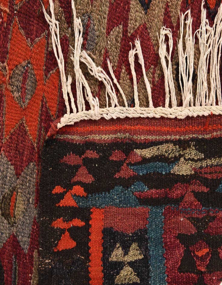Detail image of 4' 8 x 9' 2  Hand Woven Kilim Fars Wool Rug