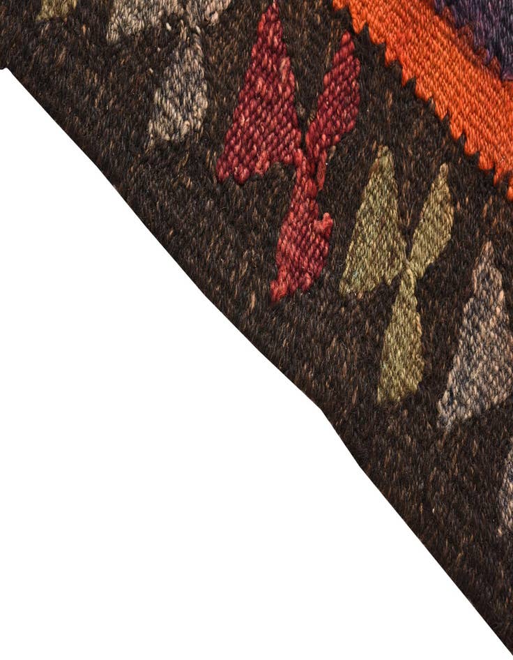 Detail image of 4' 8 x 9' 2  Hand Woven Kilim Fars Wool Rug
