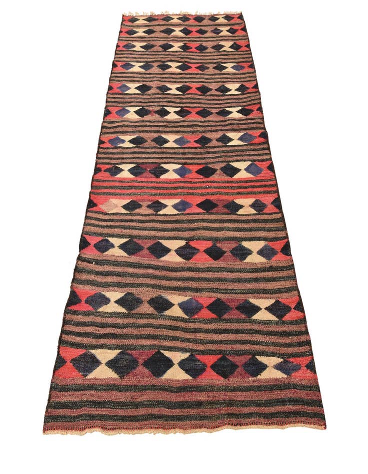 Detail image of 3' 10 x 7'  Hand Woven Kilim Fars Wool Rug