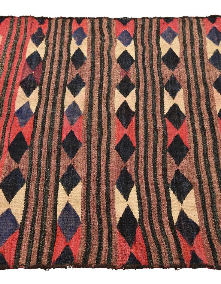 Detail image of 3' 10 x 7'  Hand Woven Kilim Fars Wool Rug