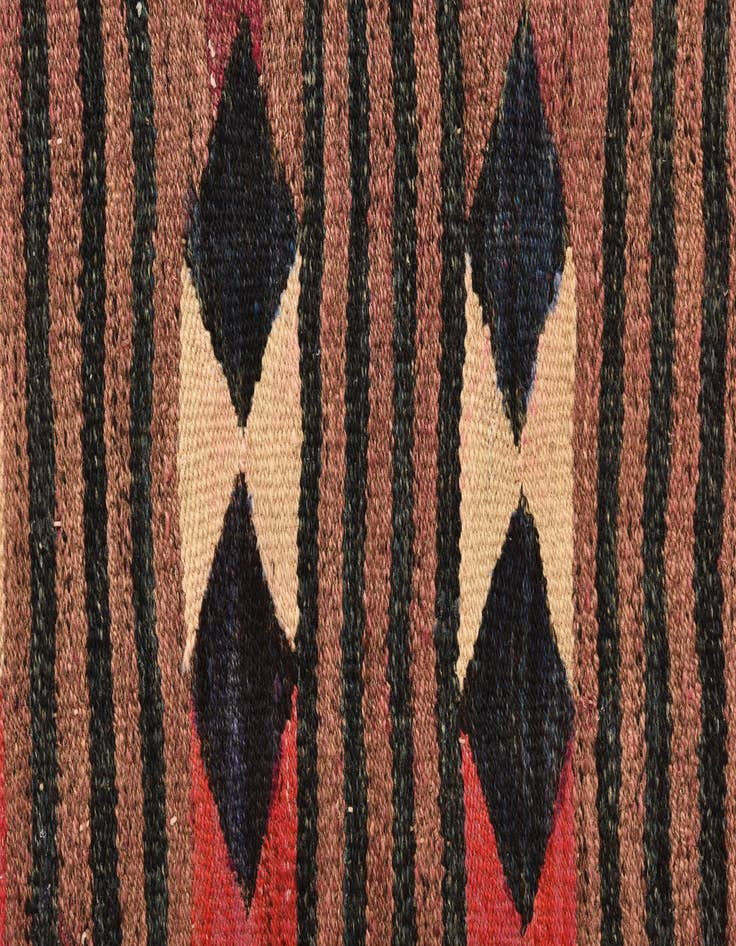 Detail image of 3' 10 x 7'  Hand Woven Kilim Fars Wool Rug