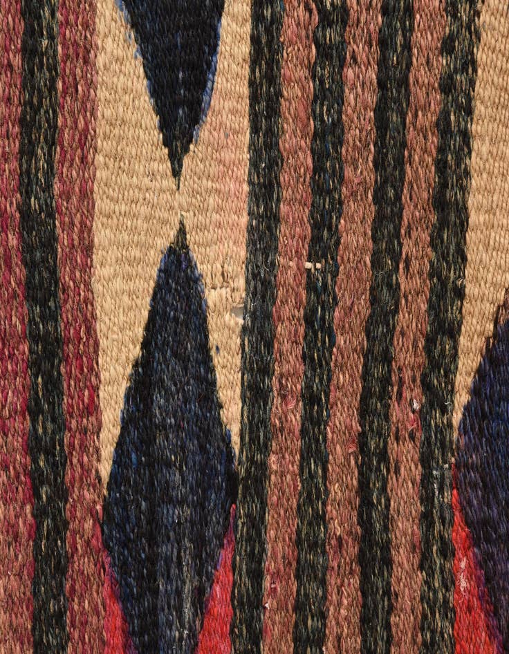 Detail image of 3' 10 x 7'  Hand Woven Kilim Fars Wool Rug