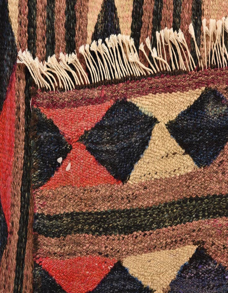 Detail image of 3' 10 x 7'  Hand Woven Kilim Fars Wool Rug