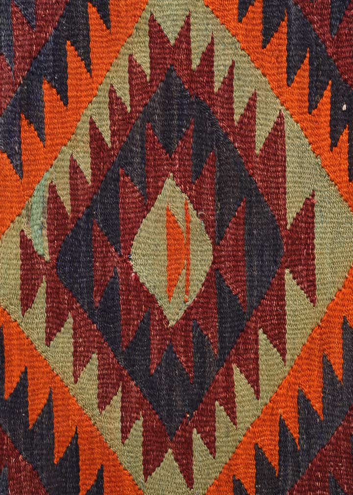 4' 3 x 7' 8 Hand Woven Kilim Fars Wool Rug