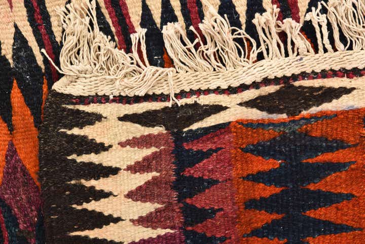 5' 2 x 9' Hand Woven Kilim Fars Wool Rug