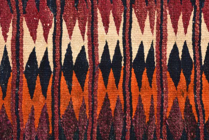 5' 2 x 9' Hand Woven Kilim Fars Wool Rug