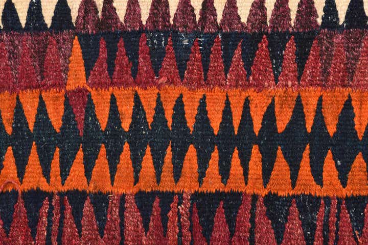 5' 2 x 9' Hand Woven Kilim Fars Wool Rug