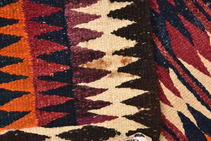 5' 2 x 9' Hand Woven Kilim Fars Wool Rug