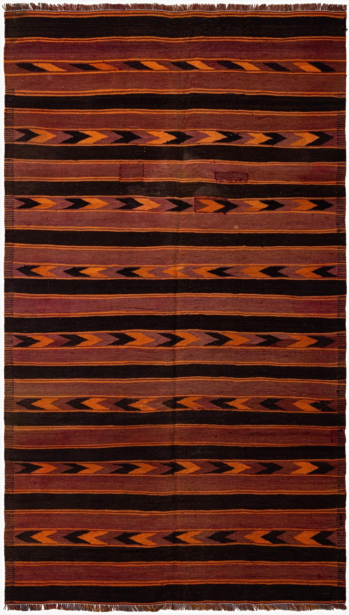 5' x 8' 3  Hand Woven Kilim Fars Wool Rug