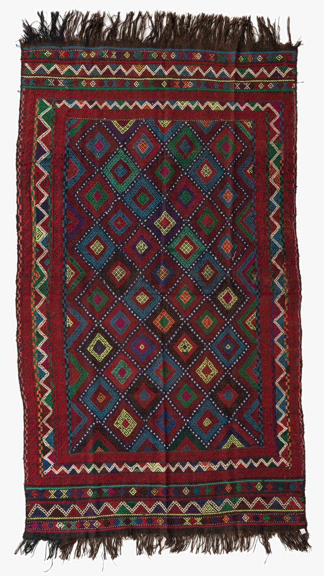 4' 8 x 8' 1  Hand Woven Kilim Fars Wool Rug