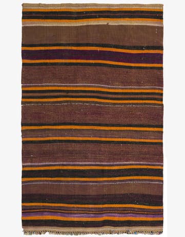 3' 5 x 5' 7 Hand Woven Kilim Fars Wool Rug