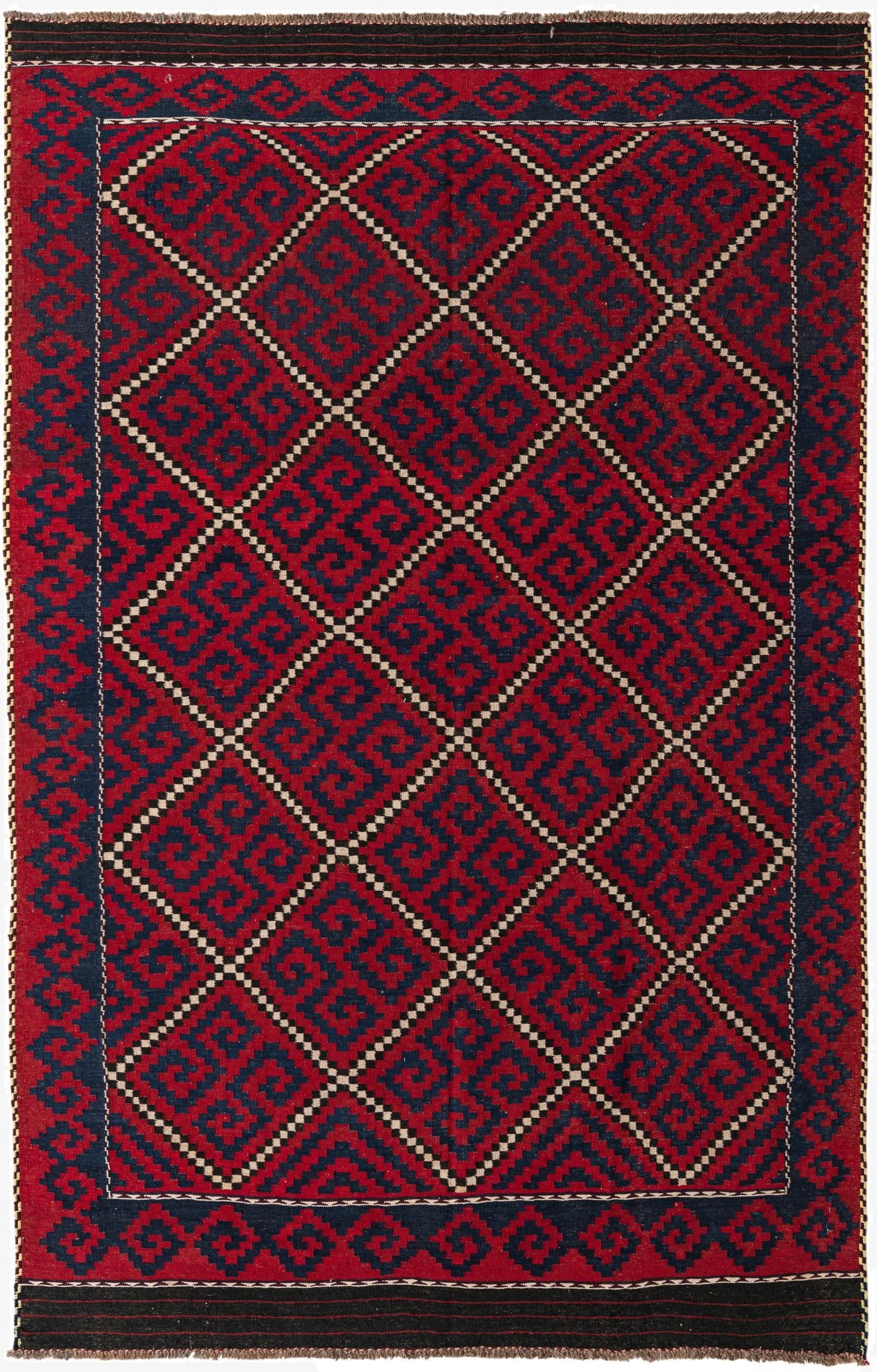 6' 9 x 10' 9  Hand Woven Kilim Fars Wool Rug