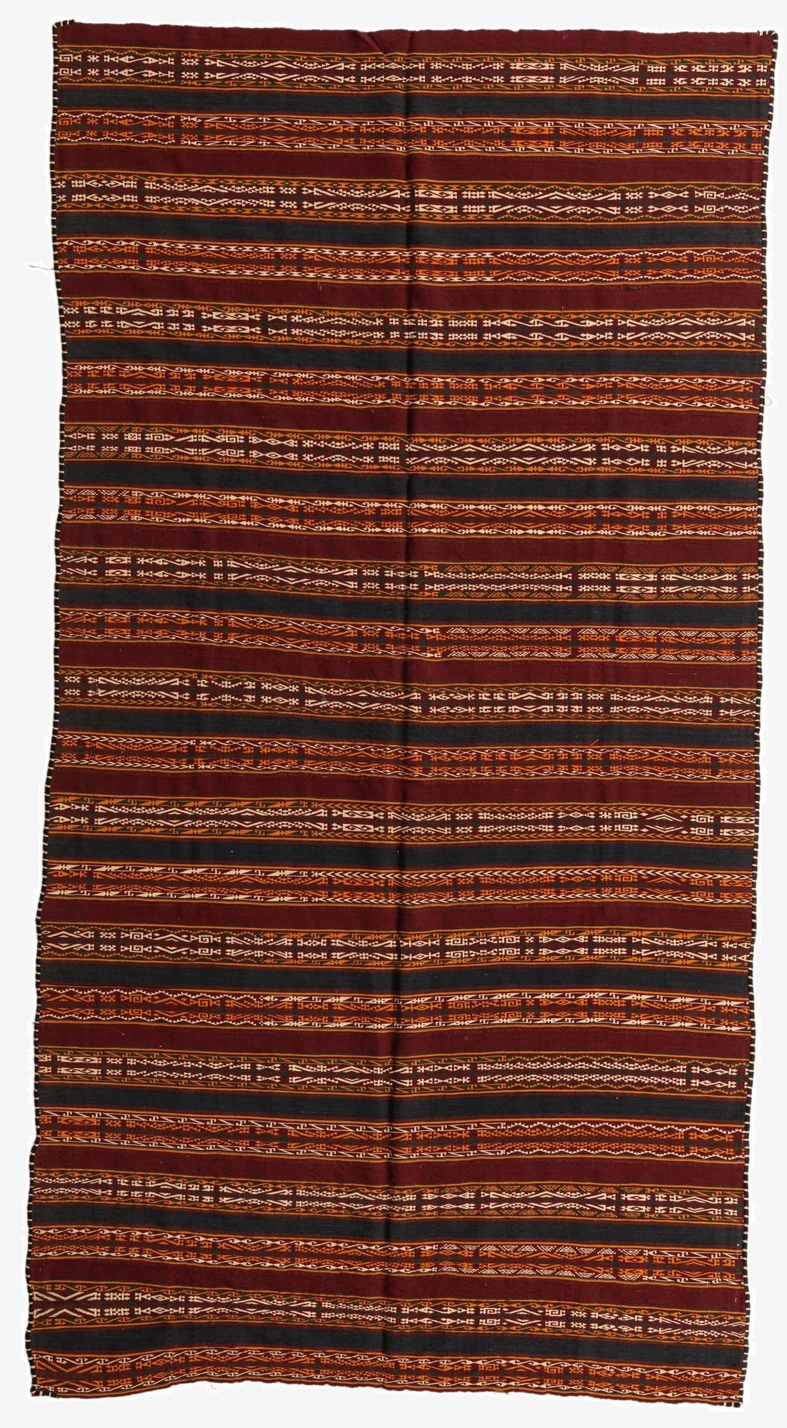 5' 8 x 10' 10  Hand Woven Kilim Fars Wool Rug