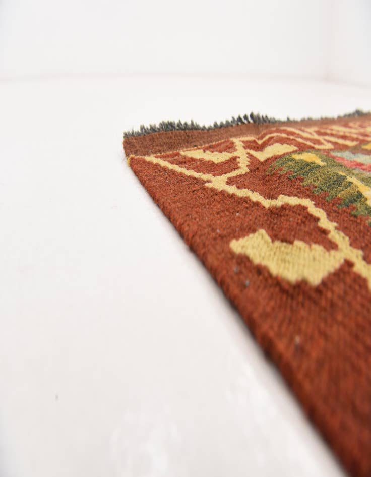 Detail image of 3' 4 x 6' 1  Hand Woven Kilim Maymana Wool Rug