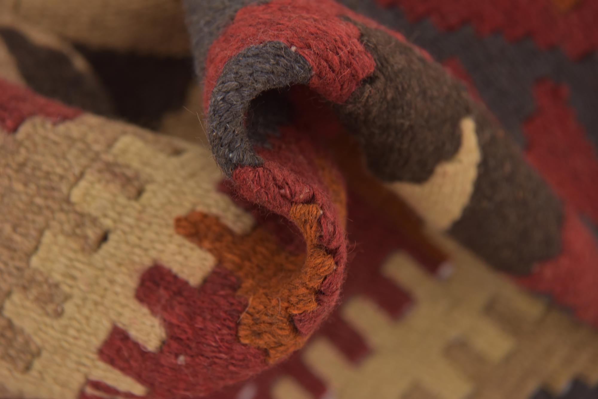 3' 5 x 6' 5 Hand Woven Kilim Maymana Wool Rug