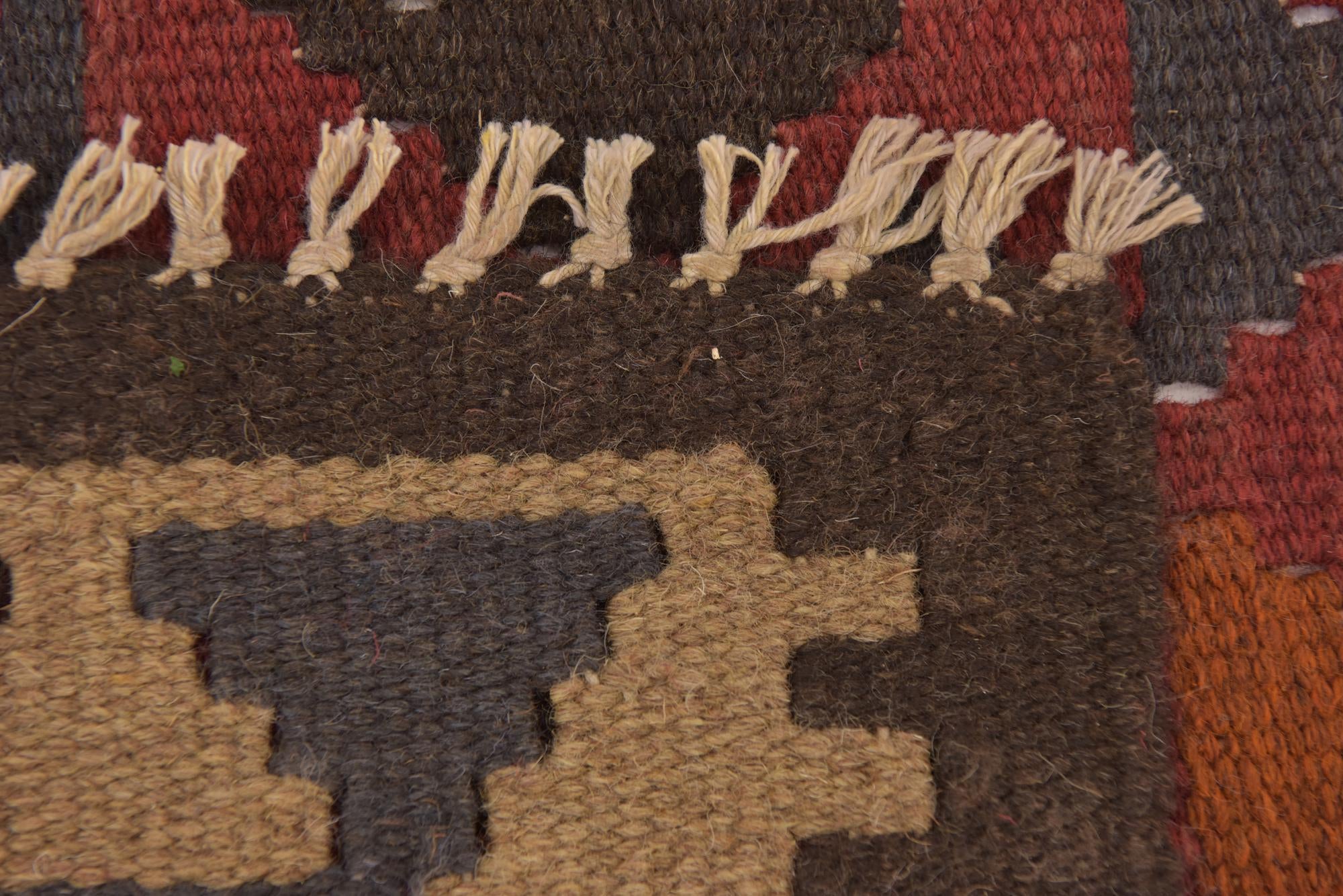 3' 5 x 6' 5 Hand Woven Kilim Maymana Wool Rug