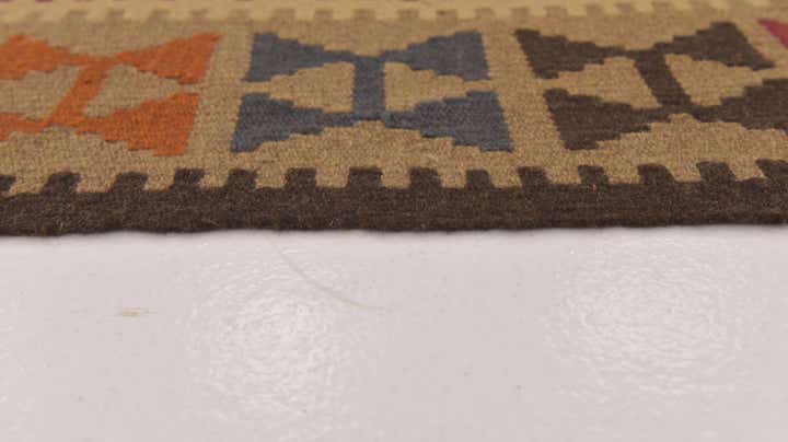 3' 4 x 6' 5 Hand Woven Kilim Maymana Wool Rug