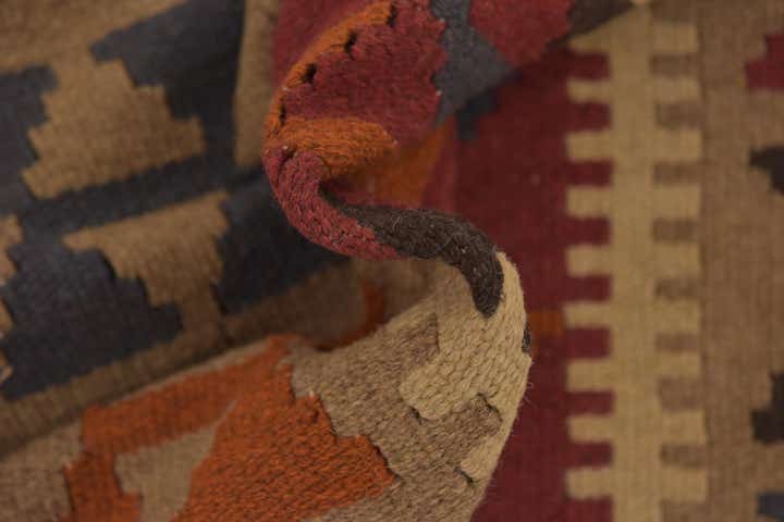 3' 4 x 6' 5 Hand Woven Kilim Maymana Wool Rug