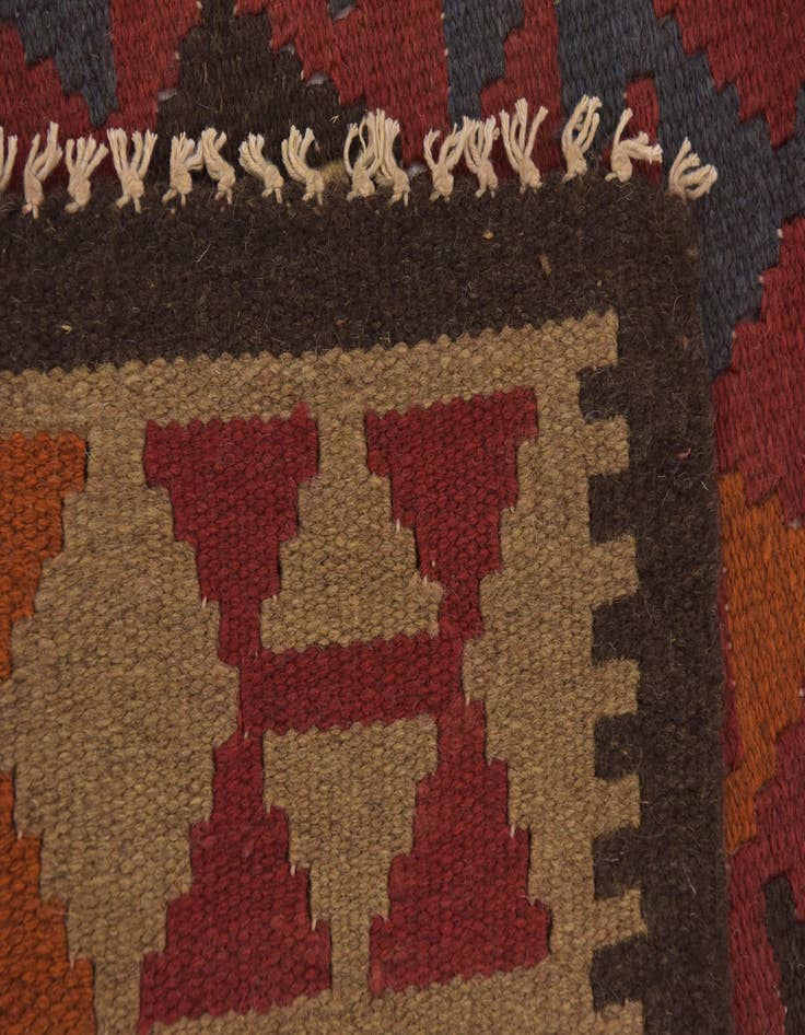 Detail image of 3' 4 x 6' 5  Hand Woven Kilim Maymana Wool Rug