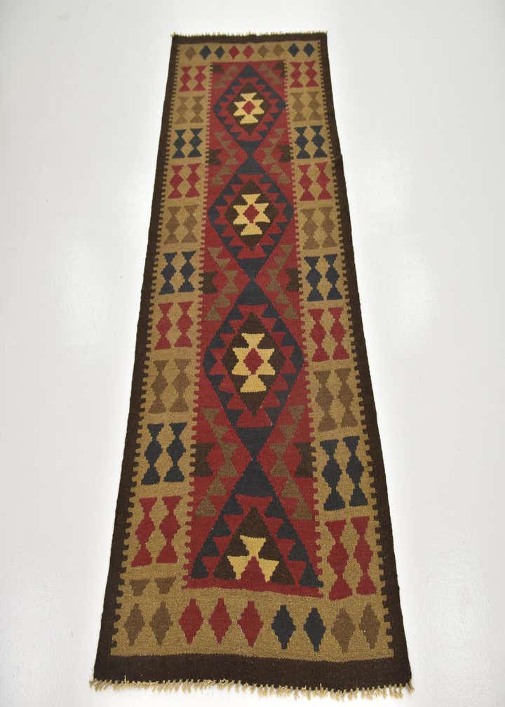 3' 4 x 6' 6 Hand Woven Kilim Maymana Wool Rug