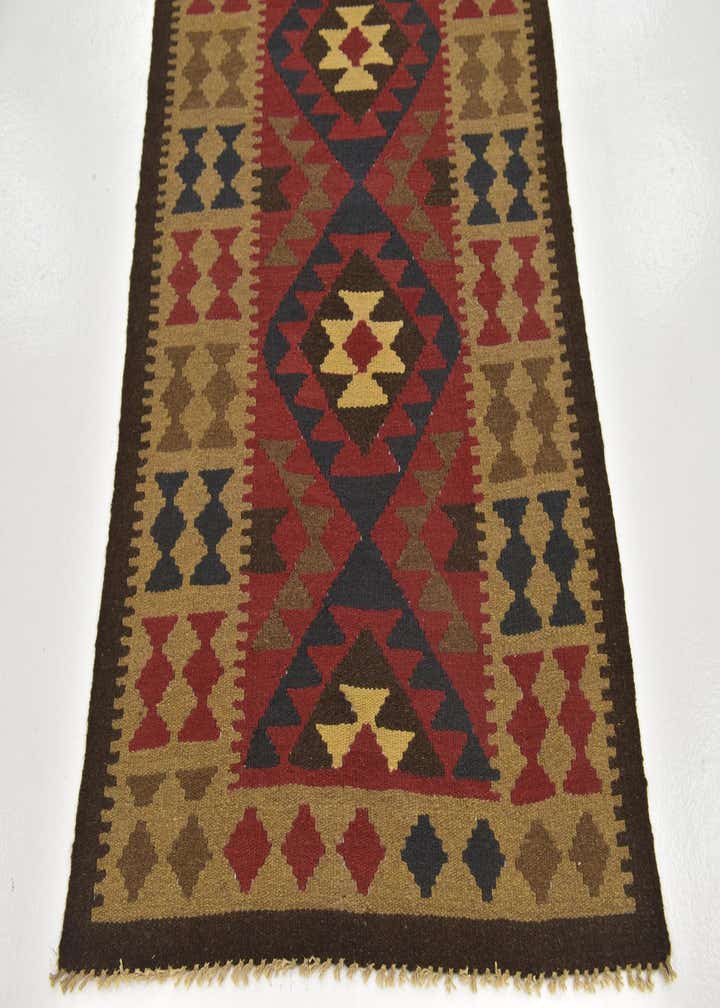 3' 4 x 6' 6 Hand Woven Kilim Maymana Wool Rug