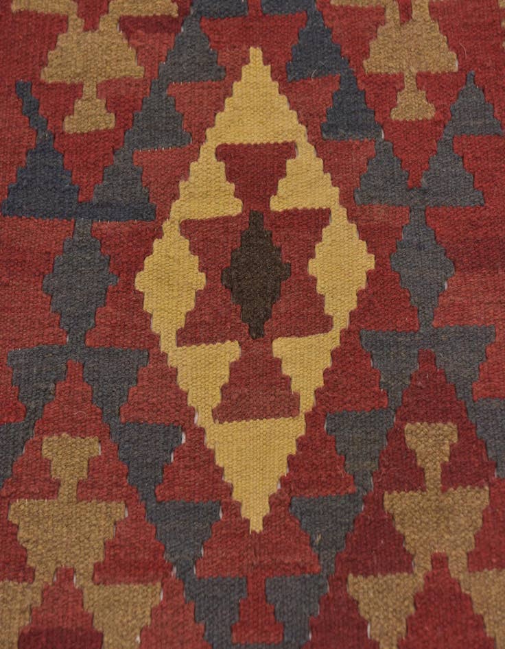 Detail image of 3' 7 x 6' 10  Hand Woven Kilim Maymana Wool Rug