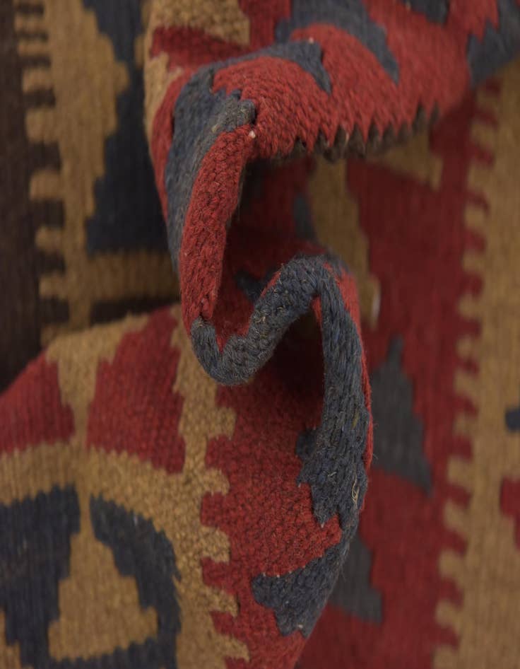 Detail image of 3' 7 x 6' 10  Hand Woven Kilim Maymana Wool Rug