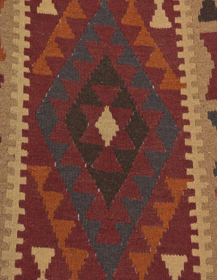 Detail image of 3' 5 x 6' 4  Hand Woven Kilim Maymana Wool Rug