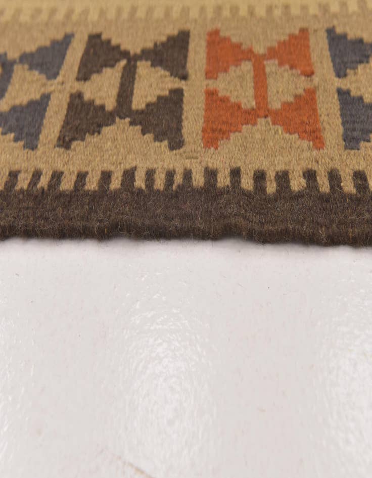 Detail image of 3' 5 x 6' 4  Hand Woven Kilim Maymana Wool Rug