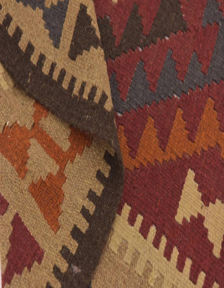 Detail image of 3' 5 x 6' 4  Hand Woven Kilim Maymana Wool Rug
