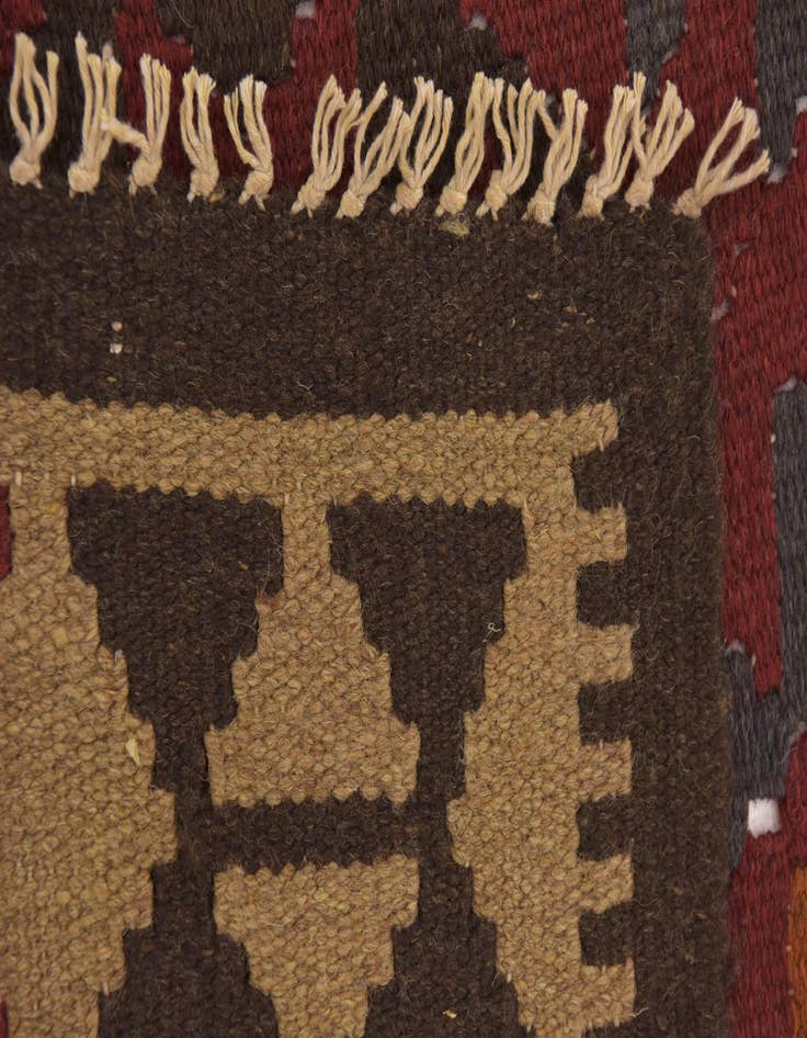 Detail image of 3' 5 x 6' 4  Hand Woven Kilim Maymana Wool Rug