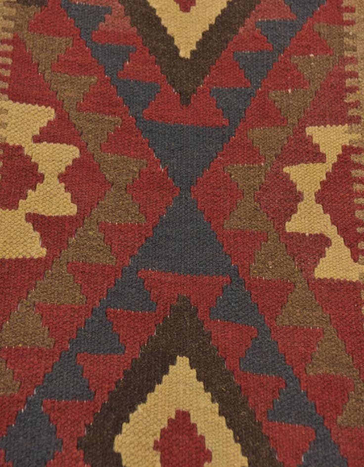 Detail image of 3' 6 x 6' 4  Hand Woven Kilim Maymana Wool Rug