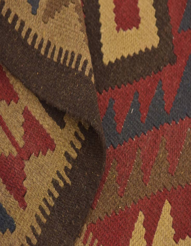 Detail image of 3' 6 x 6' 4  Hand Woven Kilim Maymana Wool Rug